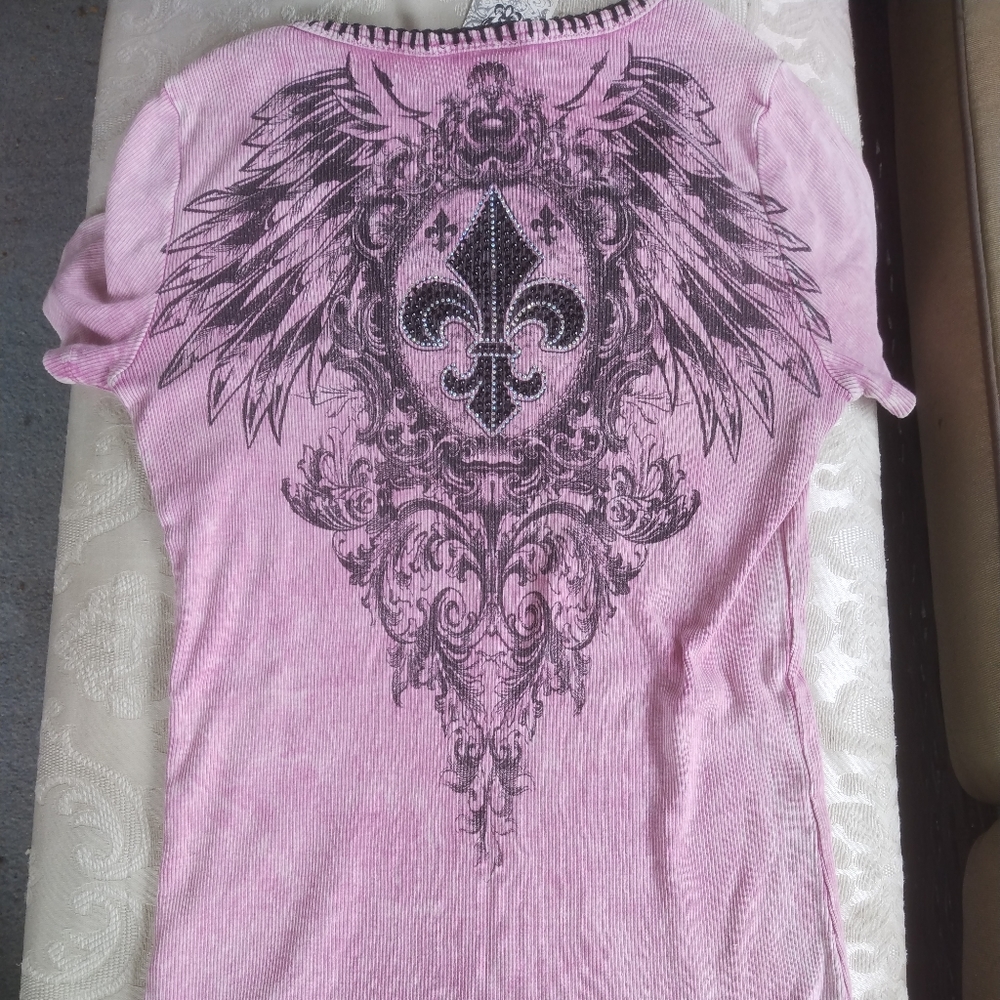 COPY - Pink bling tshirt - Picture 2 of 2